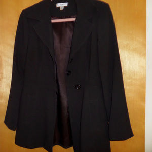 BEBE Dark Chocolate Suit Blazer Jacket Sz 6